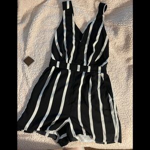 Sleepless stripes one piece short, short dress.